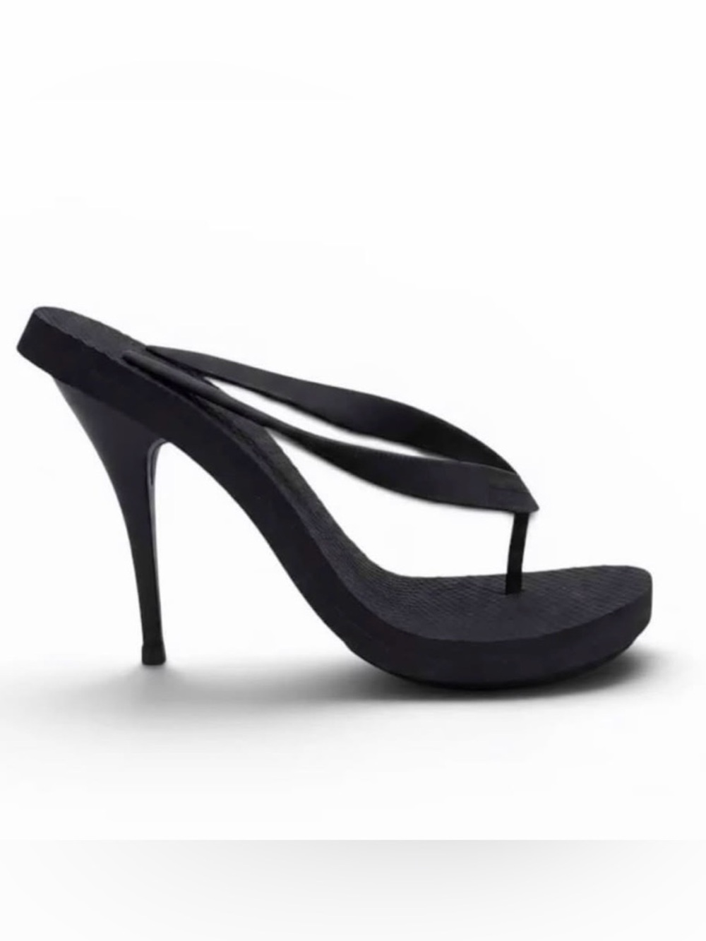 Supplier Earth ART. 001 Black Flip-Flop Thong Sandal Heels, EU 41